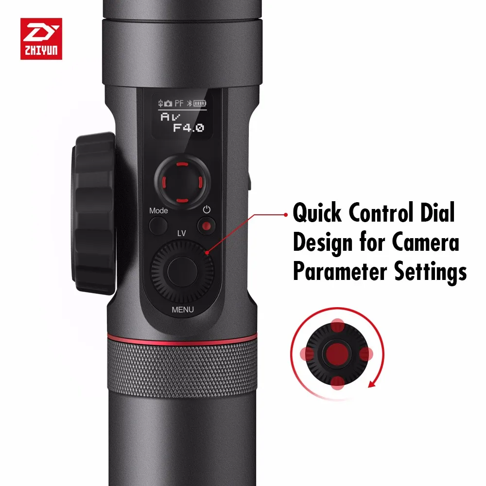 Zhiyun кран 2 Crane2 3 оси ручной карданный стабилизатор для Dslr Камера с последующей фокусировки 7lb полезной нагрузки OLED Дисплей, Zhiyun Gimbal
