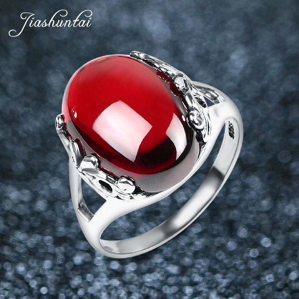 JIASHUNTAI Retro stříbrné prsteny pro ženy Vintage Royal otevírací prsteny nastavitelné 100% 925 Euro stříbrné šperky žena