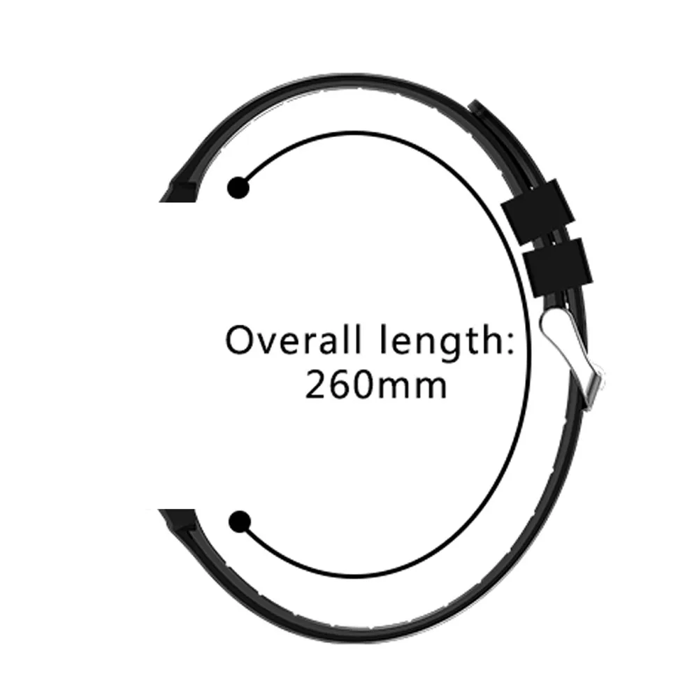 SENBONO CF58 20 мм универсальный резиновый двухцветный ремешок мягкий силиконовый водонепроницаемый для Garmin Xiaomi Huami Amazfit Смарт-часы
