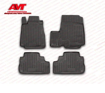 

Floor mats case for Honda CR-V III 2007- 4 pcs rubber rugs non slip rubber interior car styling accessories