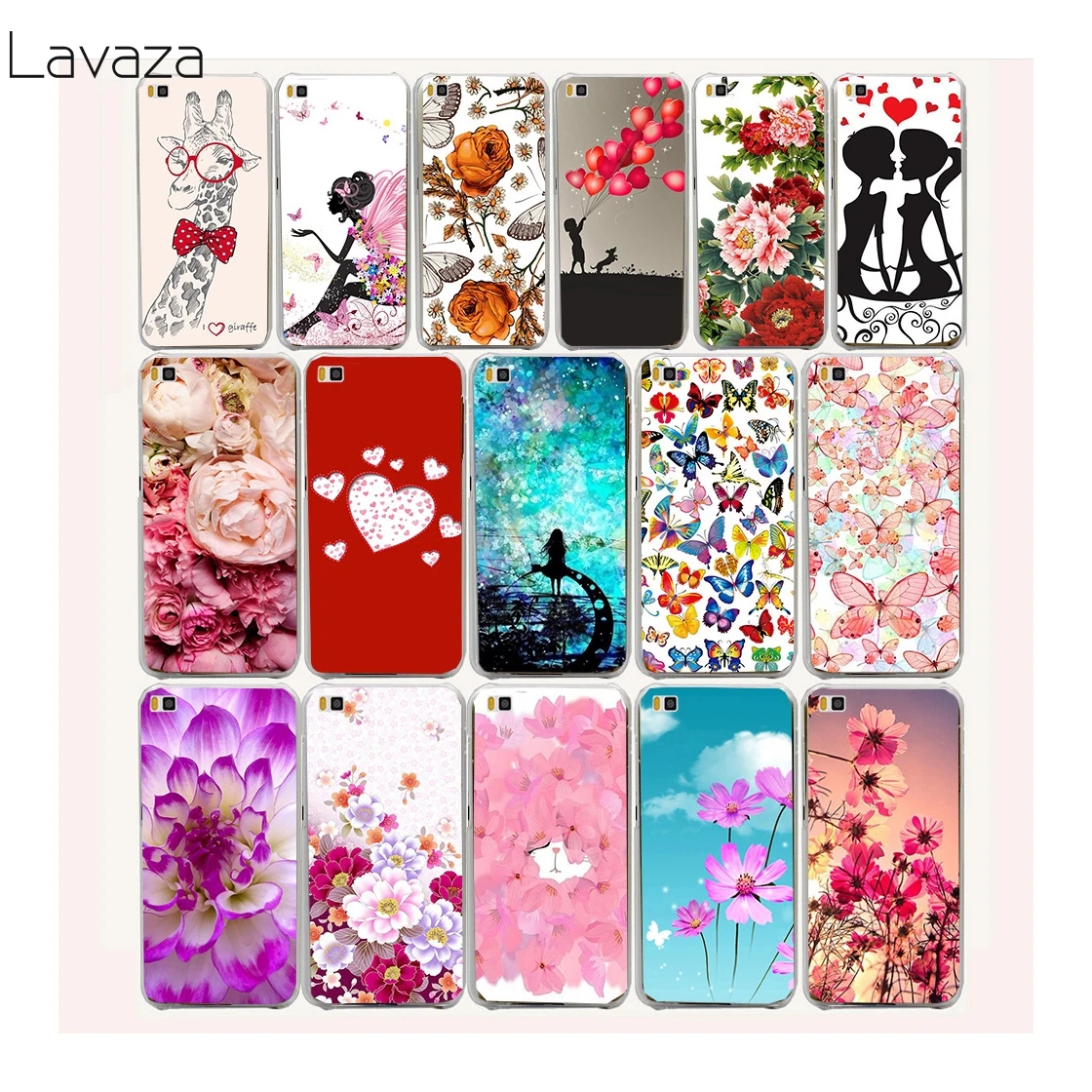 

Romantic Flowers Printed Hard Transparent Case Cover for Huawei P6 P7 P8 P9 Lite Plus & Honor 6 7 4C 4X G7 Case Cover