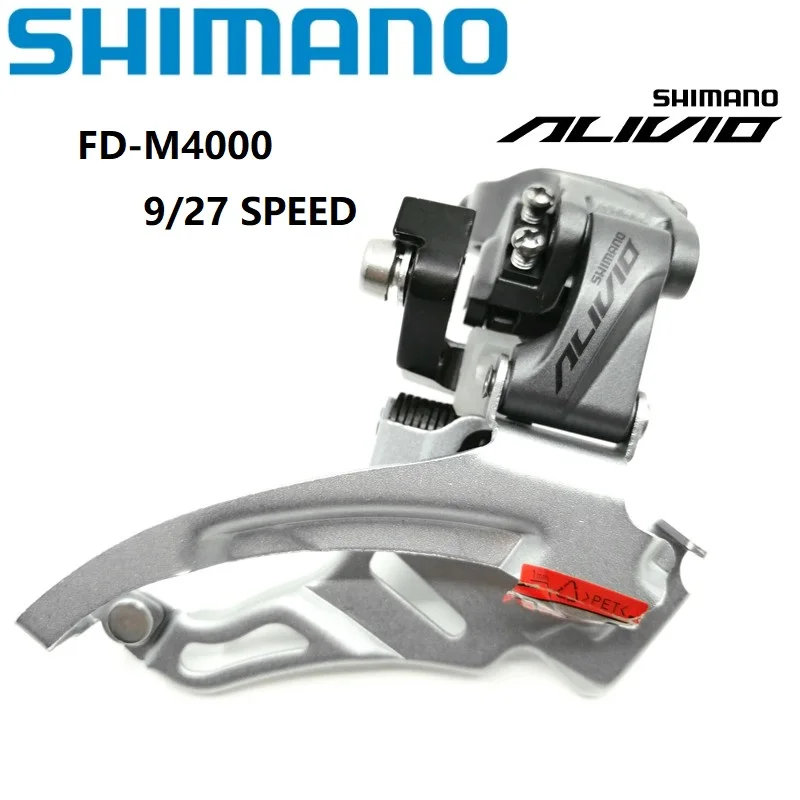 Оригинальный SHIMANO ALIVIO M4000 вниз качели передний переключатель двойной выдвижной