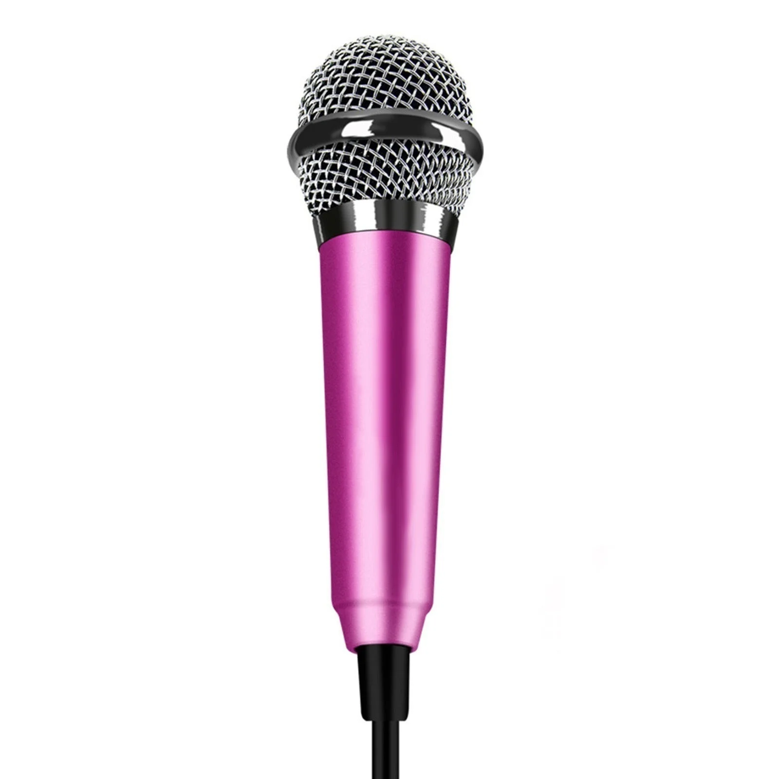 Детские Мини микрофонные ИГРУШКИ КАРАОКЕ USB Мини конденсаторный микрофон для караоке музыкальная игрушка вечерние песни для телефона компьютер для ребенка подарок для девочки - Цвет: Pink