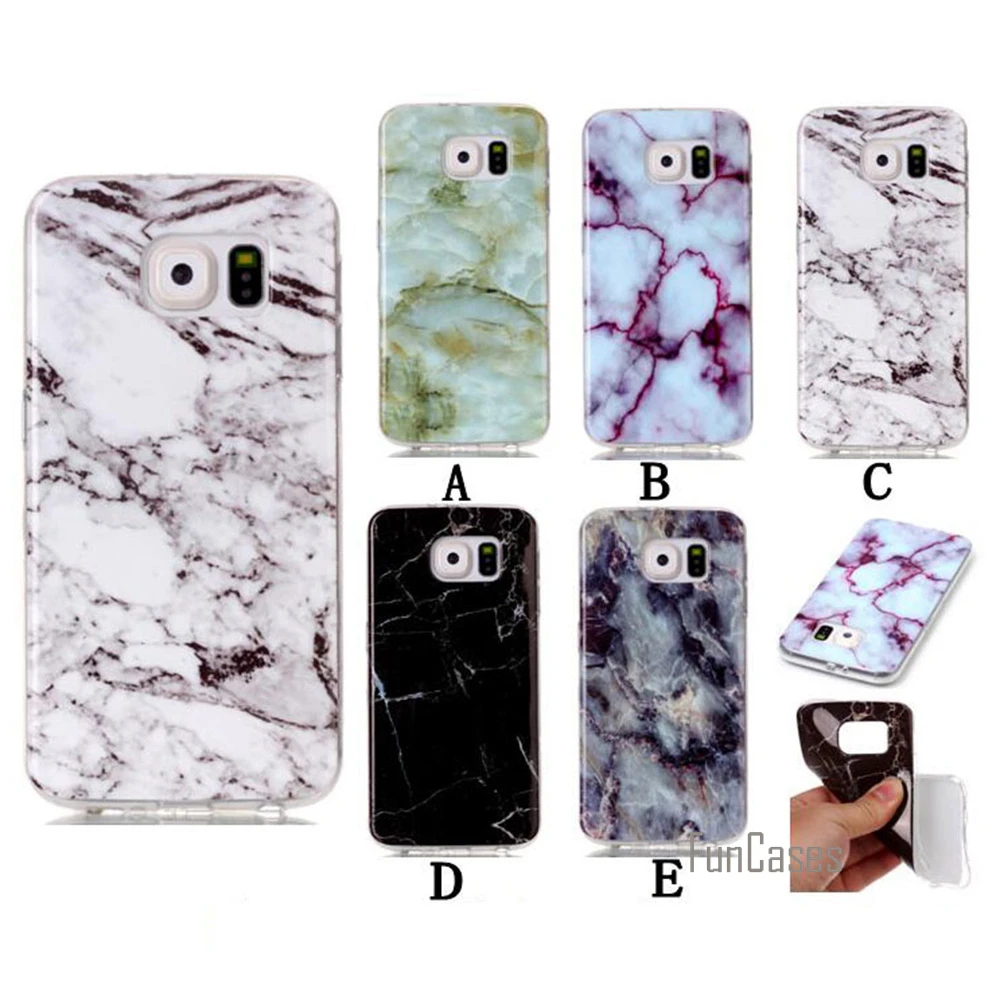

For Samsung Galaxy S6 Case Marble Pattern Dirt Resistant Back TPU Protective Cover Phone Bags Cases For Samsung S6 G9200 5.1