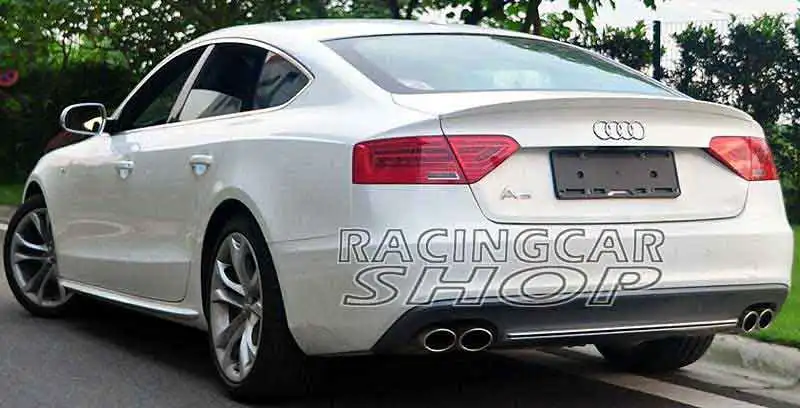Sline Style High Quality PU Rear Diffuser Fit For Audi A5 4door Non-Sline Bumper 2012UP