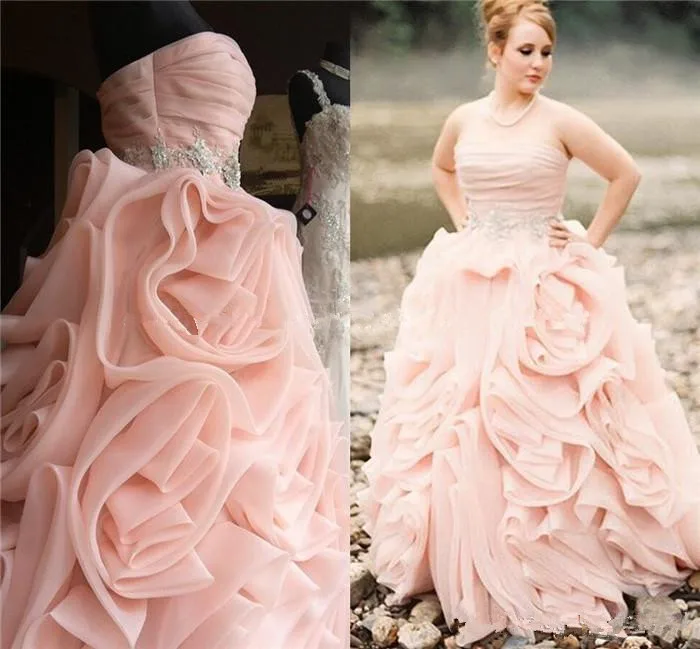 rose wedding dress