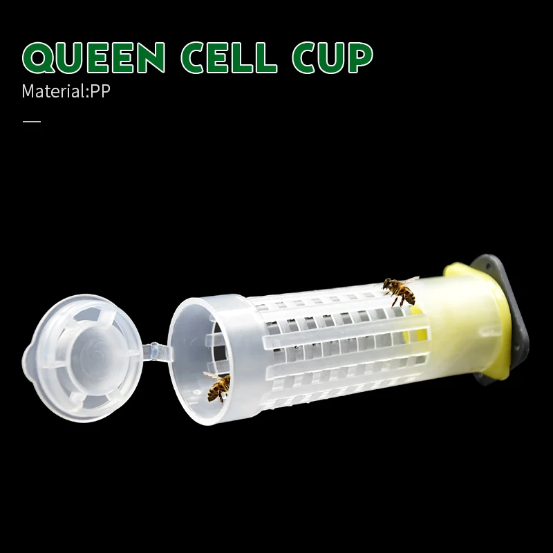 

10Set/lot Beekeping Tool Rearing Cup Kit Queen Bee Hair Roller Cages Cell Cup Holder and Cell Fixtures Beekeepers Equipment