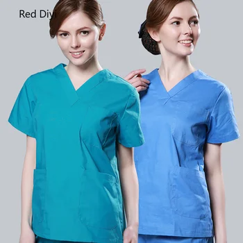 

Medical costume nursing uniform hospital Surgical gown women medical clinical uniforms scrubs suit