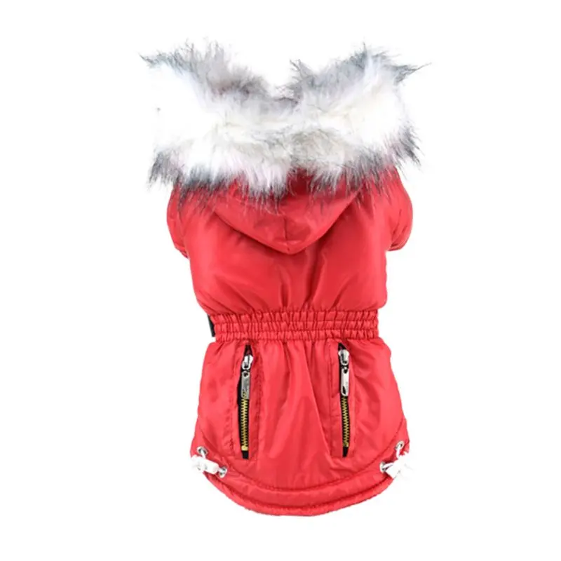 Мягкий утолщенный теплая зима Одежда для собак пальто для собак куртка толстовки Одежда для собак для маленьких собак Чихуахуа Тедди Йоркский - Цвет: R
