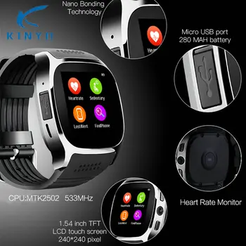 

Factory wholesale watch Blood Pressure Heart Rate monitor Smart Watches G-sensor bluetooth music sharing adult smart Wrist watch