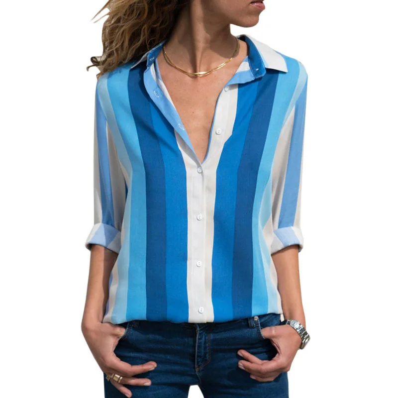 

3XL Fashion Brand Women Blouses Long Sleeve Lapel Print Office Shirt Chiffon Blouse Shirts Casual Tops Plus Size Blusas Feminina