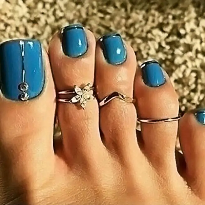 

New 3pcs/set Retro Bohemia Foot Rings Female Carved Flower Silver Color Toe Rings for women Boho Beach Jewelry Drop Shipping