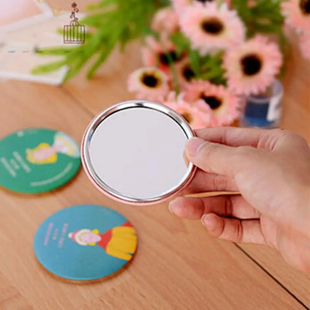

New Fashion Makeup Mirror Cartoon Pattern Portable Compact Pocket Cosmetic Mirror Professional Mini Beauty Makeup Tools