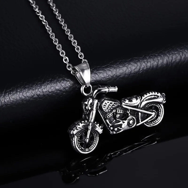 1 шт. винтажное готическое ожерелье с мотоциклом Ghost Rider моторная подвеска в виде мотоцикла ожерелье для мужчин ювелирные аксессуары Прямая поставка Новое поступление