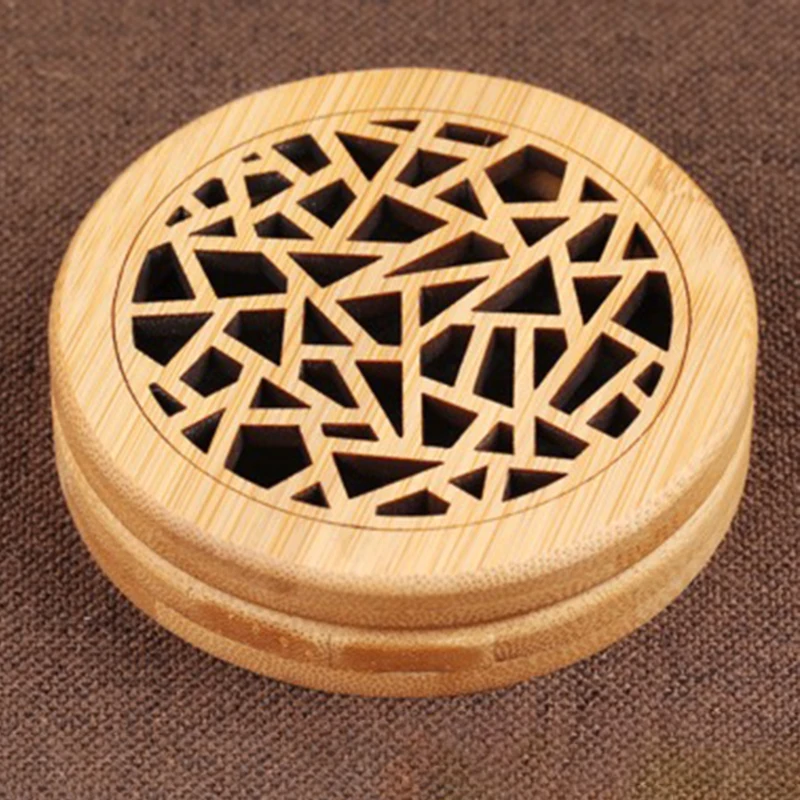 Ретро Nan bamboo блюдо ароматическая горелка Бытовая бамбуковая катушка ароматическая горелка коробочка из сандалового дерева внутренний аромат украшение дома подарок - Цвет: 1