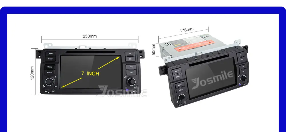 Josmile автомобильный мультимедийный плеер 1 Din Автомобильная магнитола для BMW E46 M3 Rover 75 купе навигация 318/320/325/330 gps DVD Touring хэтчбек