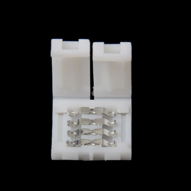 

Solderless Clip-on Coupler 4 Pin 10mm For 5050 RGB LED Strip Light High Quality