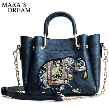 

Mara's Dream 2018 Women Crossbody Messenger Bags New Leather Bags Handbags Women Famous Brand Elephant Small Shoulder Sac Bags