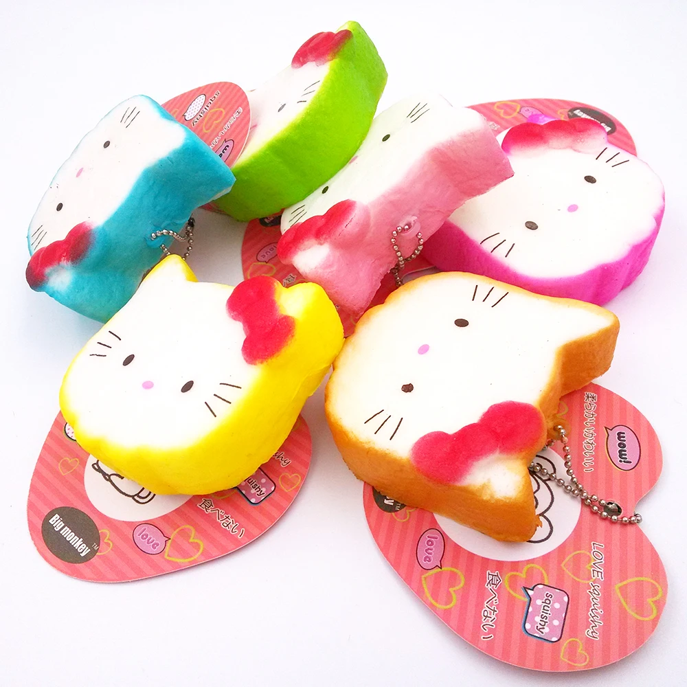 bilder für NEUE 40 teile/los, 6 cm pu corful kawaii seltene hello kitty squishy handy-charme mit tag bilder für NEUE 40 teile/los, 6 cm pu corful kawaii seltene hello kitty squishy handy-charme mit tag