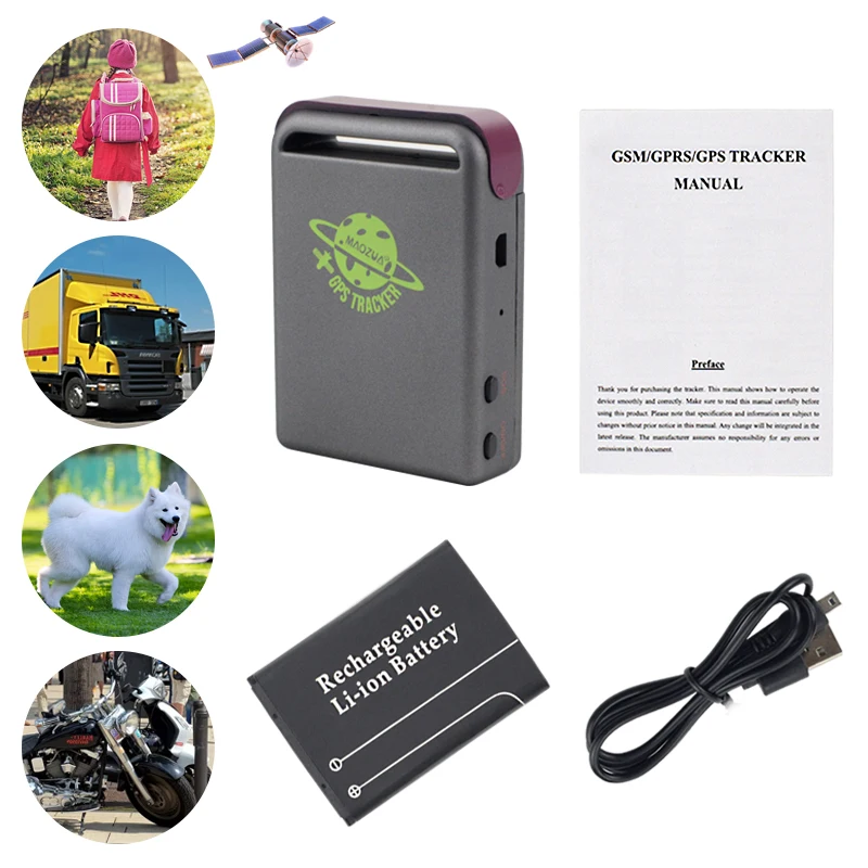 

Real-time GPS mould GSM GPRS Car GPS Tracker TK102 Quad Band with One Battery Vehicle Car Tracking Device System