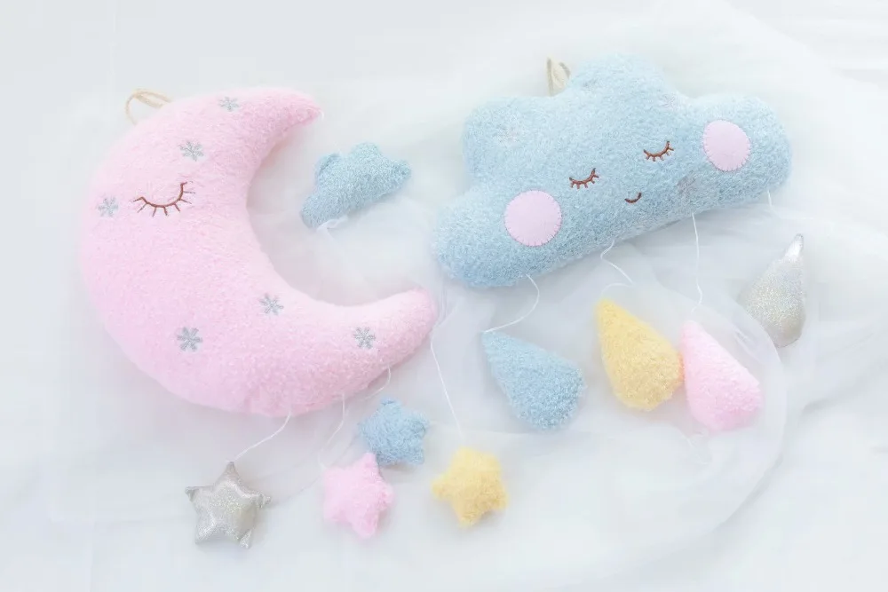 35 см Kawaii Cloud& Moon плюшевая подушка мягкая подушка милая улыбка облако плюшевые игрушки для детей Детские украшения комнаты