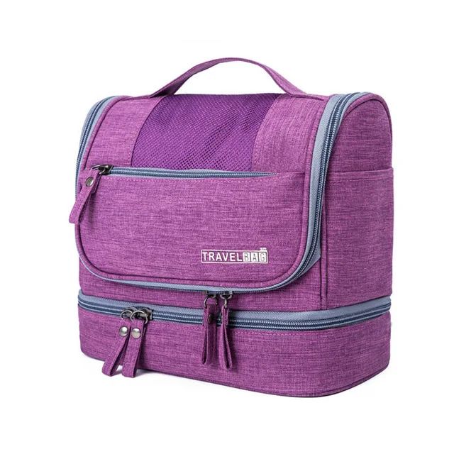 Косметичка для хранения, органайзер, сумка унисекс, портативная, водонепроницаемая, для макияжа, сумка для хранения, для улицы, для отдыха, путешествий, сухие и влажные разделительные сумки - Цвет: purple