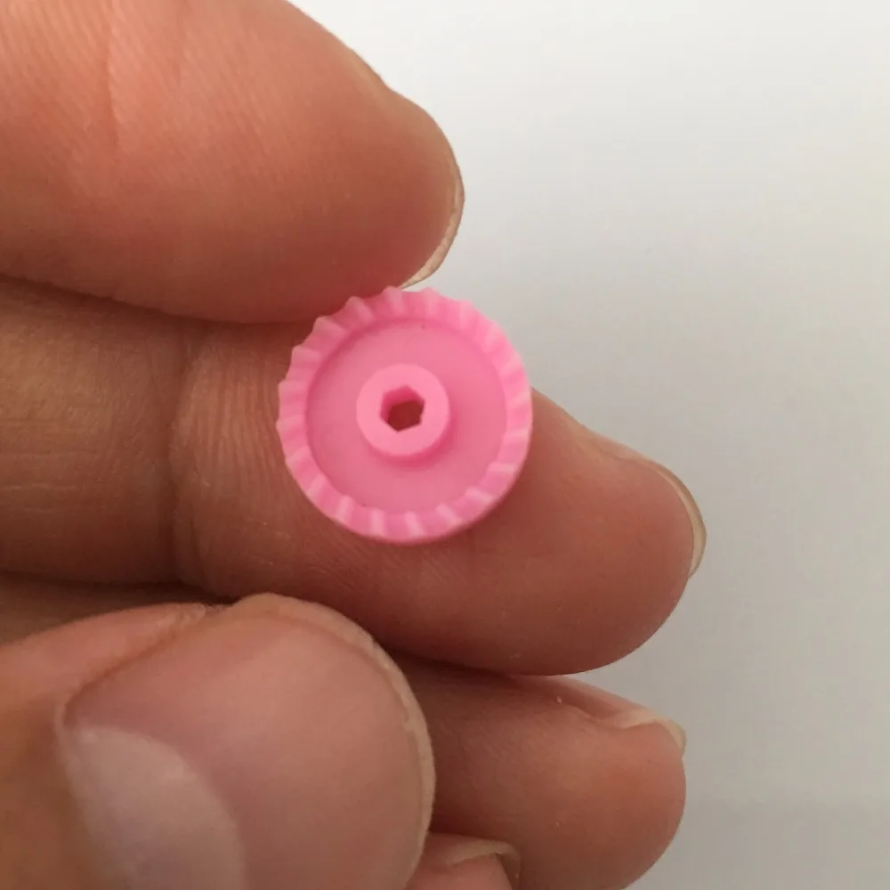 3pcs Sale K943 Pink Color Single-deck Crown Gear DIY Model Making Gears Toy Car Brasil