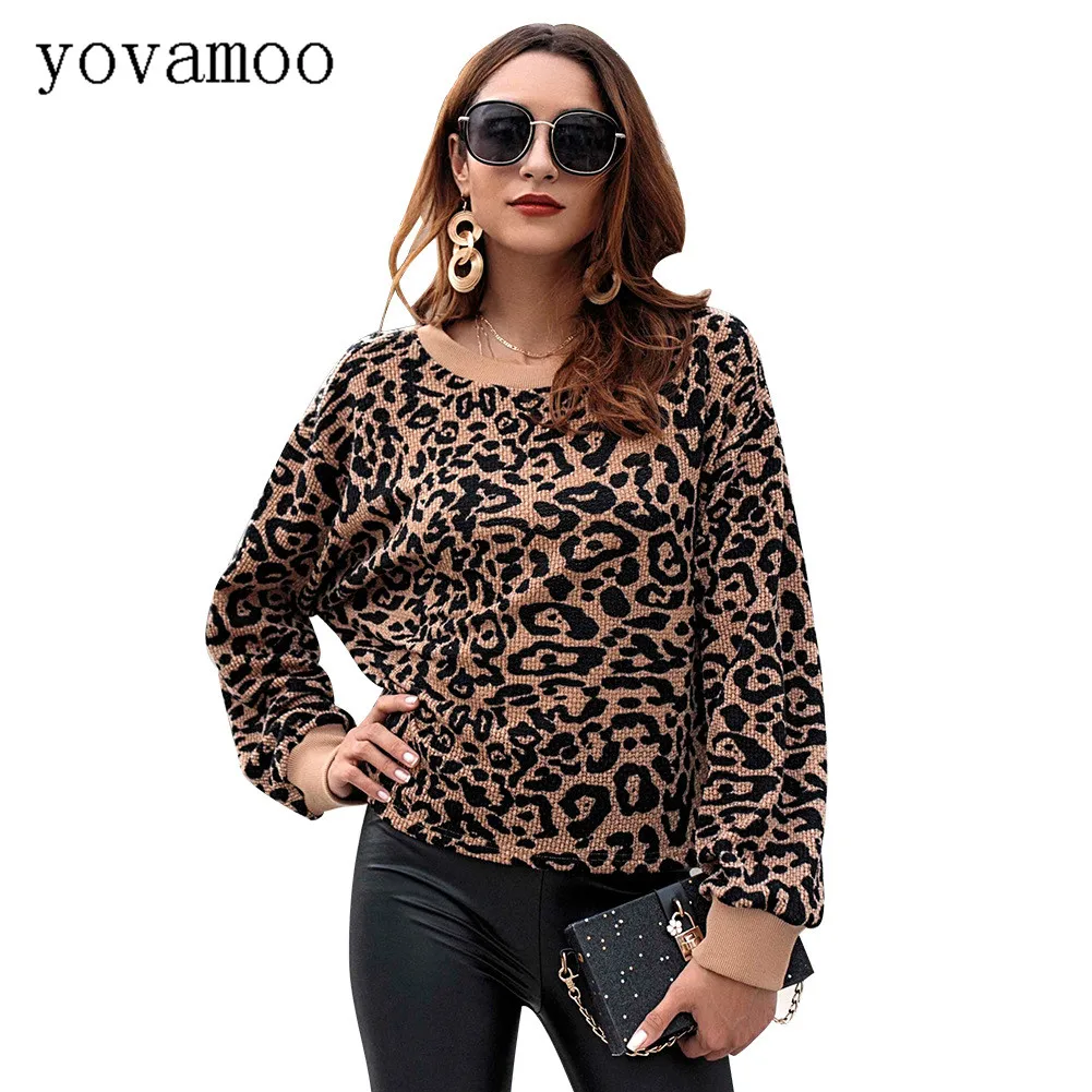 Yovamoo Leopard Sweaters Fashion 2018 Women Autumn Winter Long Sleeve O-neck High Street Jumpers Knitted Casual Tops Pullover Yovamoo Leopard Sweaters Fashion 2018 Women Autumn Winter Long Sleeve O-neck High Street Jumpers Knitted Casual Tops Pullover