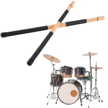 1 Pair High Quality WoodenHot Rods Rute Jazz Drum Sticks Drumsticks 40cm