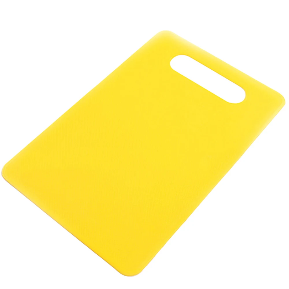 29x19 см кухонные Пластиковые Разделочные доски с подвесным отверстием Нескользящие Разделочные Блоки еда нарезка слайсами разделочная кухонная доска гаджеты - Цвет: Цвет: желтый