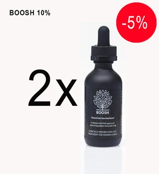 

Boosh 10% Hair loss serum, regrow, reduce. Set 2pc