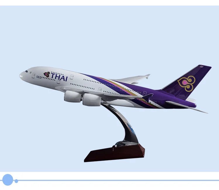 45 см смолы A380 Таиланд Airlines модель самолета тайский Airbus Airways модель самолета A380 подарки самолет коллекция Сувенирные игрушки