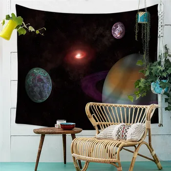 

Starry Sky Printed Home Furnishing Tapestry Wall Hanging Sandy Beach Picnic Throw Rug Blanket Camping Tent Travel Sleeping Pad