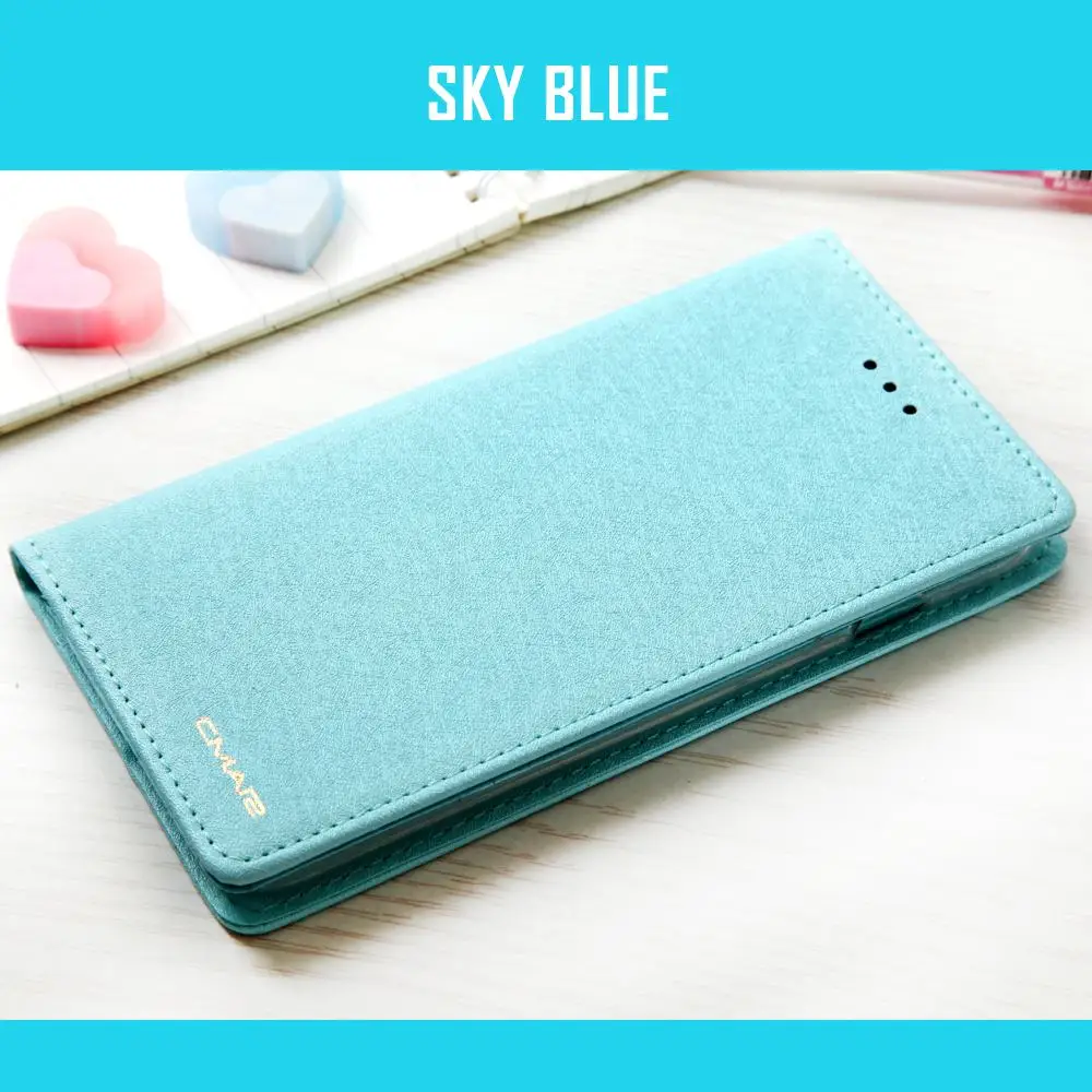Шелковый кожаный чехол-бумажник для samsung Galaxy Note 9, флип-чехол для телефона, Роскошный чехол для samsung Galaxy Note 9 - Цвет: Небесно-голубой