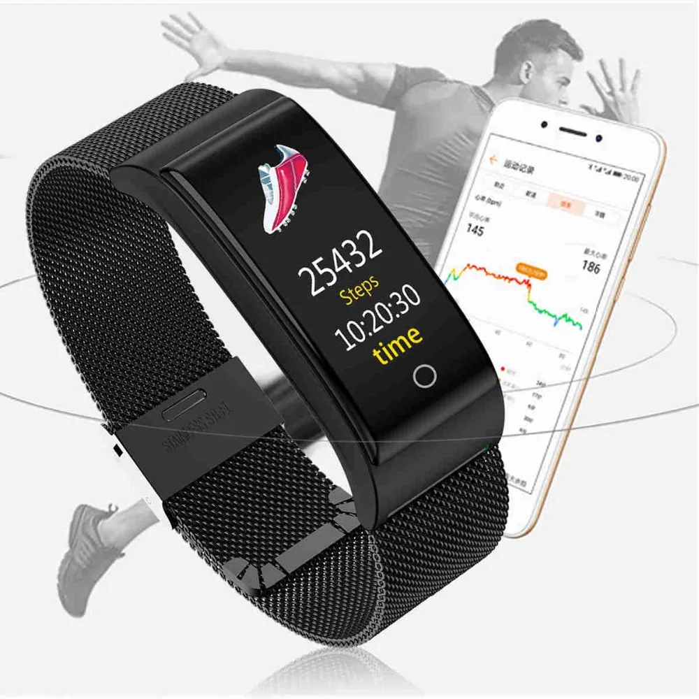 XGODY F4 Bluetooth умный Браслет монитор частоты слуха IP67 смарт браслет для женщин и