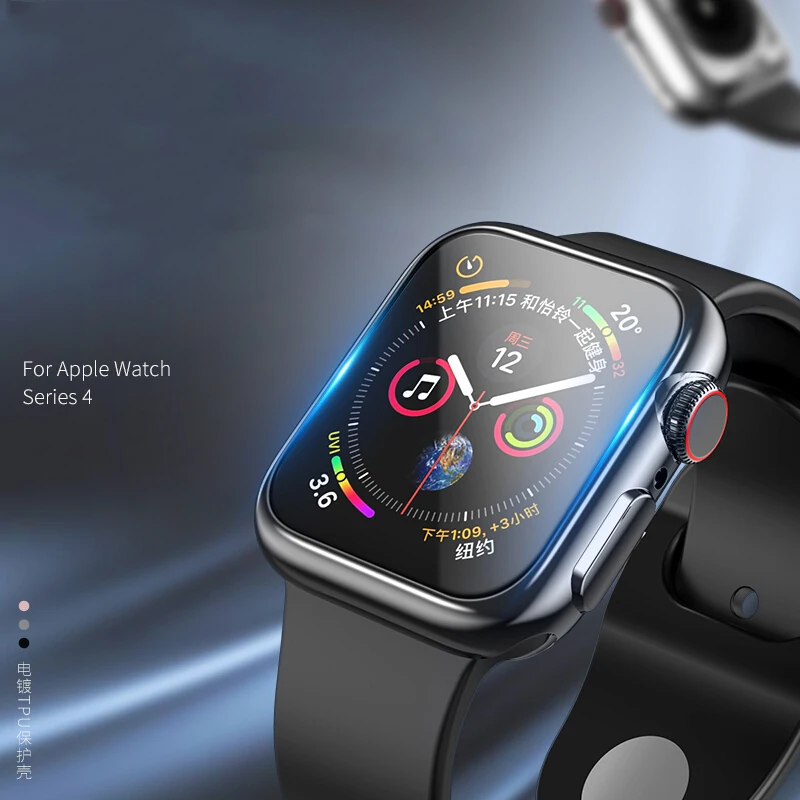 JGKK для Apple Watch 4 серии 40 мм 44 чехол Защитная крышка экрана Полный Передний