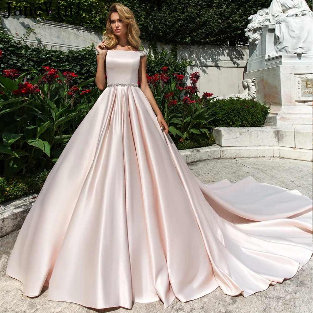 Detmgel-Sexy-Scoop-Neck-Beaded-Cap-Sleeve-Satin-A-Line-Wedding-Dresses-2019-Luxury-Crystal-Sashes_副本