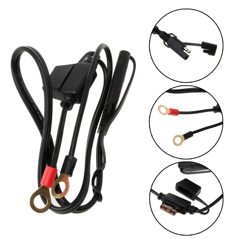 

12VMotorcycle battery disconnector SAE quick disconnect cable Motorcycle battery terminal charger cable output connector
