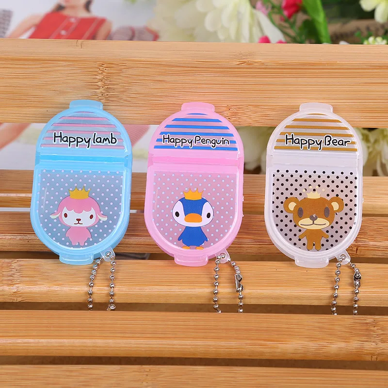 

2cells Pill Box Plastic Tool Box Case Jewelry Rings Craft Organizer Storage Beads tiny stuff Compartments Containers iron chain