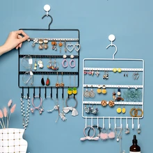 10 крючков, настенный органайзер для сережек, украшений, органайзер для сережек, подвесной держатель, ожерелье, дисплей, стойка, держатель, вешалка для ювелирных изделий