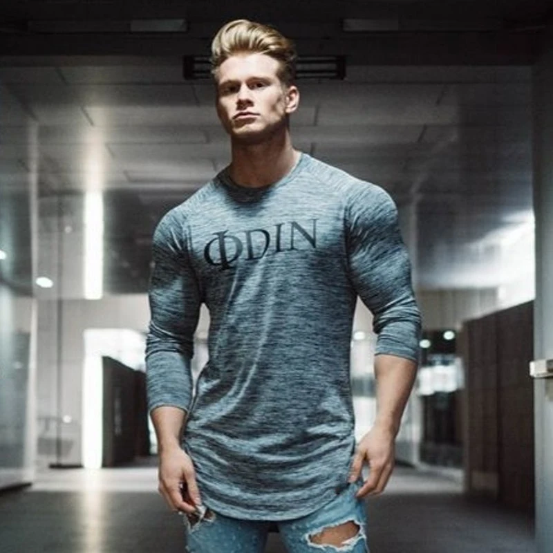 Men Long Sleeve T Shirt Sport gym shirt (13)