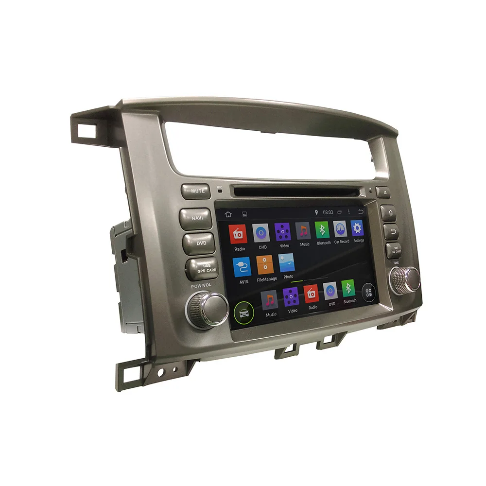 Cheap KLYDE 7" 2 Din Android 8.1 Car Radio For Toyota Lander Cruiser 100 Car Audio Multimedia 1024*600 Car Stereo Steering Wheel 1