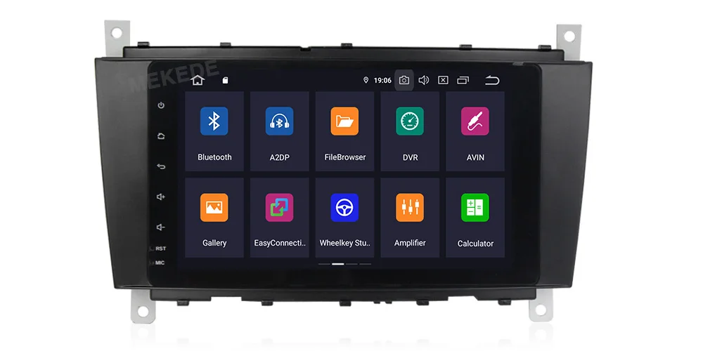 Cheap MEKEDE 1024X600 DSP IPS 4G Android 9.0  Car DVD Multimedia  for Mercedes/Benz C Class W203 c200 C230 C240 C320 C350 CLK W209 15