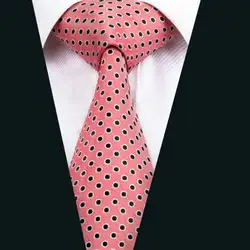DH-1458 Новое поступление Барри. ван моды мужской галстук розовый горошек галстук шелк жаккард связей для деловых мужчин свадьба