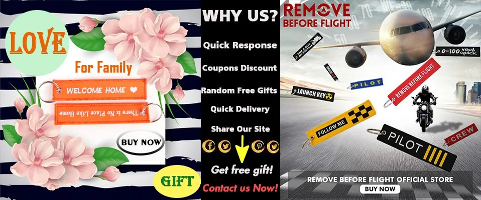 KEYCHAIN BRAND REMOVE BEFORE FLIGHT