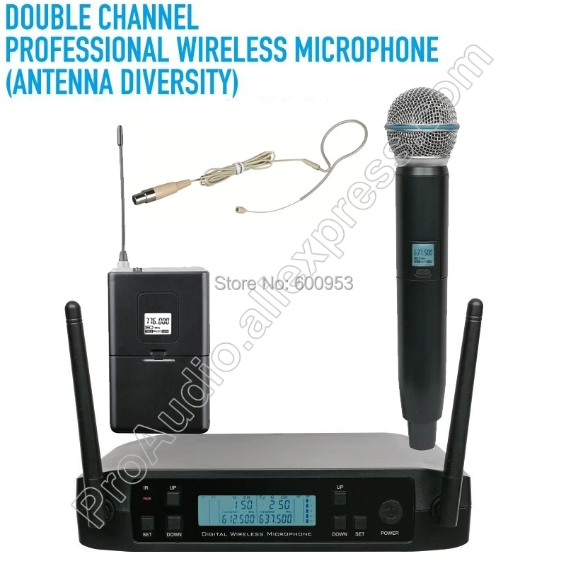 Беспроводная Цифровая ручная гарнитура для караоке MICWL UHF 600 650 МГц BLX24 петличный