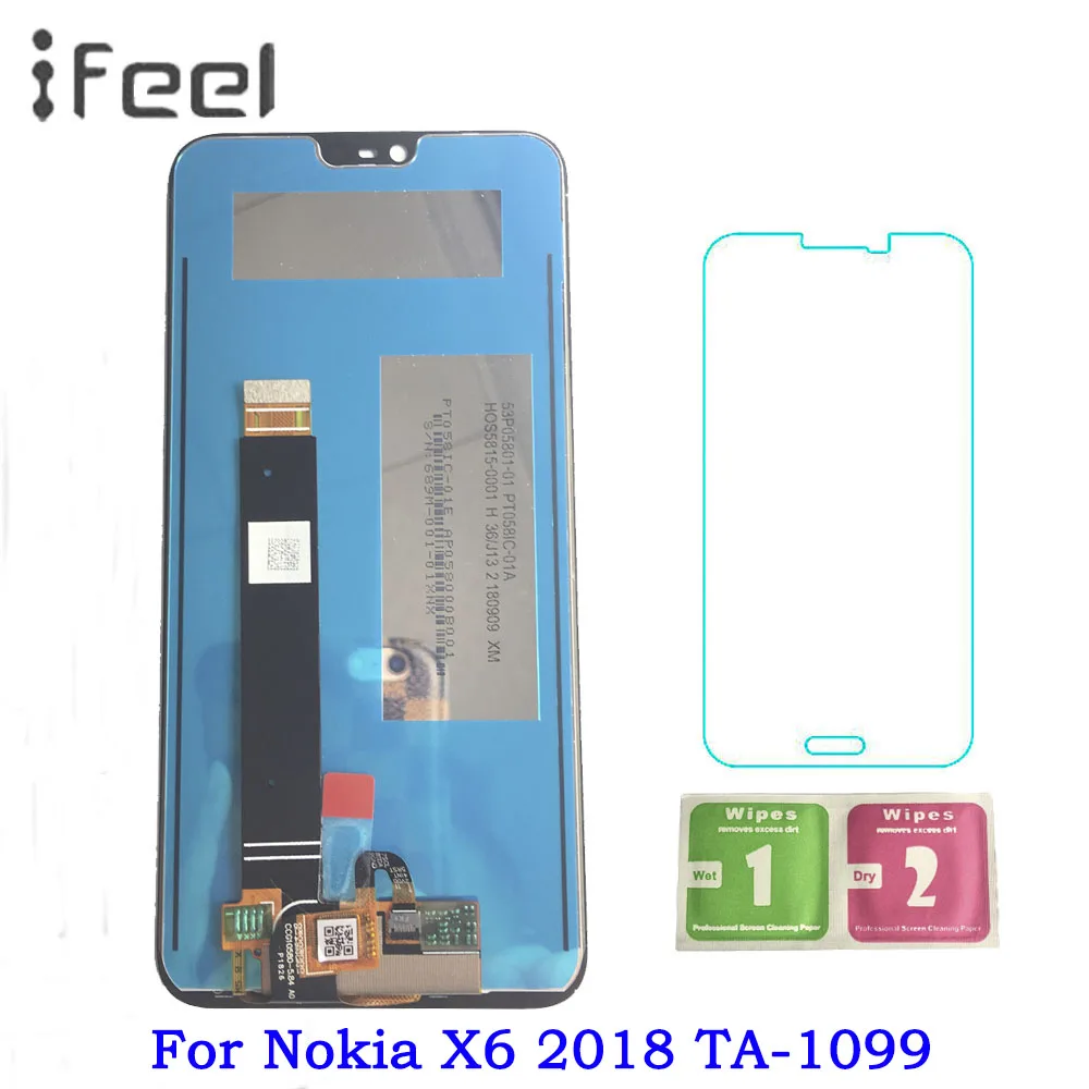 

5.8inch For Nokia X6 2018 TA-1099 for Nokia 6.1 Plus LCD Display Touch Screen Digitizer Assembly Replacement Parts