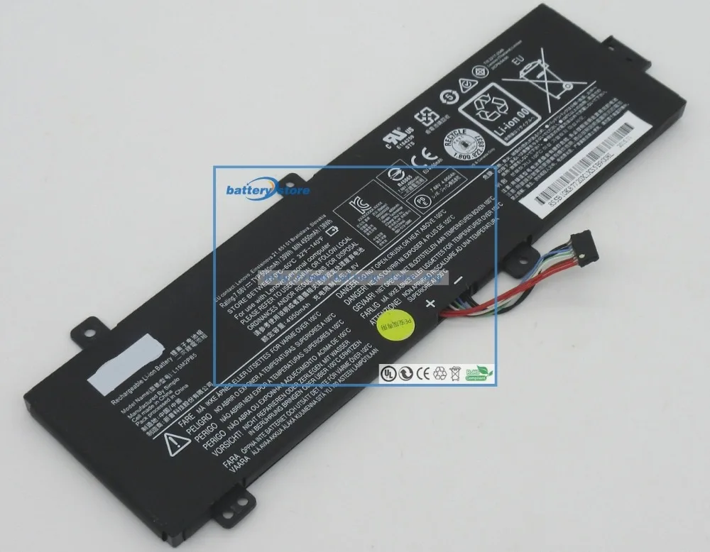 

FREE SHIP 7.4V, 5200mAh, 39W Genuine battery L15M2PB5 for LENOVO notebook ;
