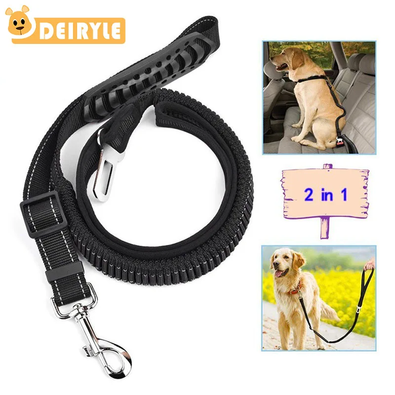 Buy Dog Seat Belt Leash 2 in 1 Adjustable Pet Car