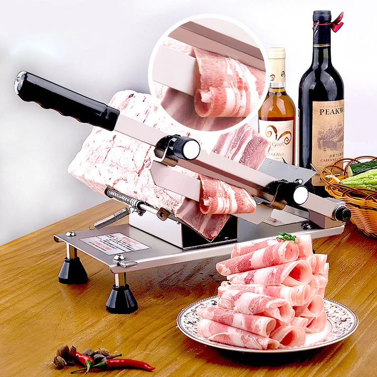 

Manual Slicer Multi-function household Frozen Meat slicer cut fat cattle ham beef mutton roll commercial planing meat machine